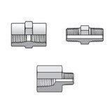 Pipe Fitting - NPT/NPTF to NPT/NPTF - Straight